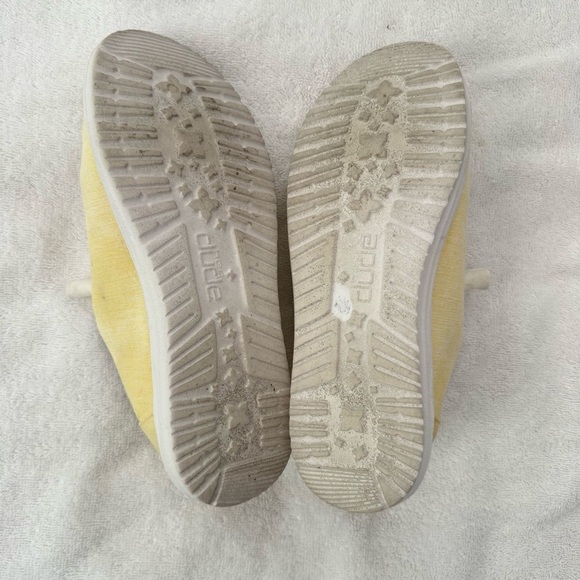 Hey Dude Women's Soft Yellow Loafers - Picture 2 of 6